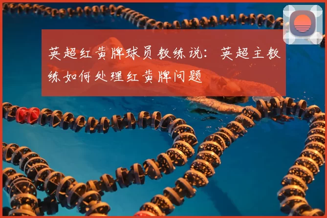 英超红黄牌球员教练说:英超主教练如何处理红黄牌问题